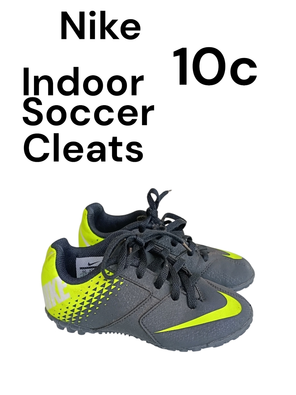 Nike toddler boys bombax indoor turf soccer cleats shoes size 10c
